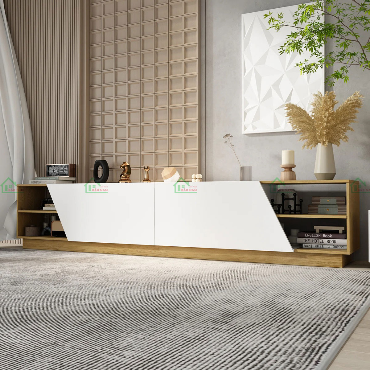 Thiết kế hiện đại, phù hợp với nhiều phong cách nội thất hiện đại.