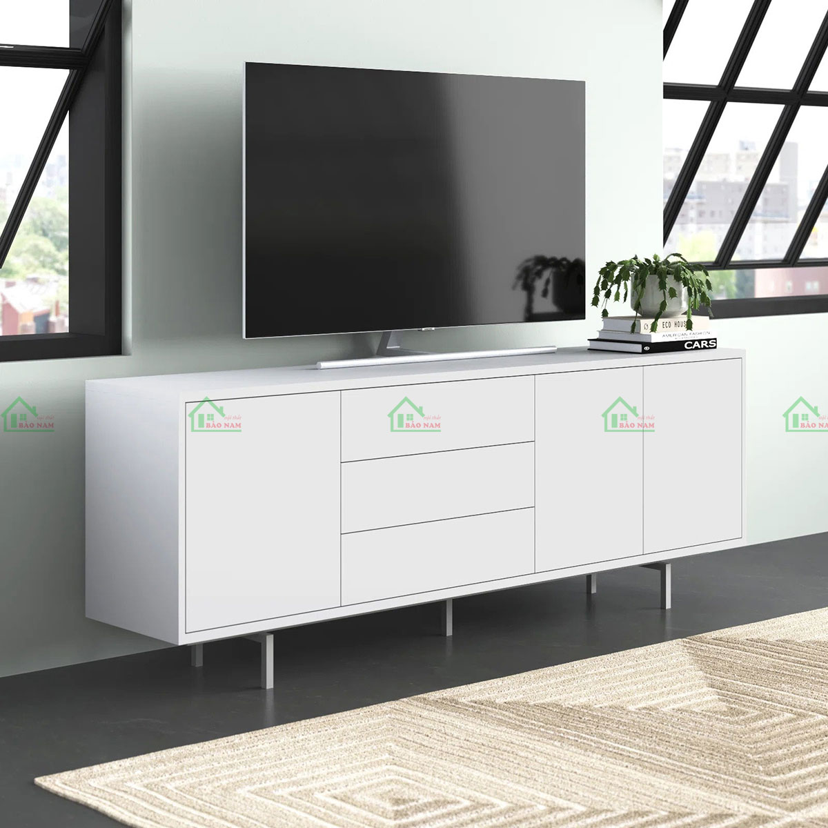 Mẫu Kệ Tivi MDF An Cường Hiện Đại Đẹp PK35