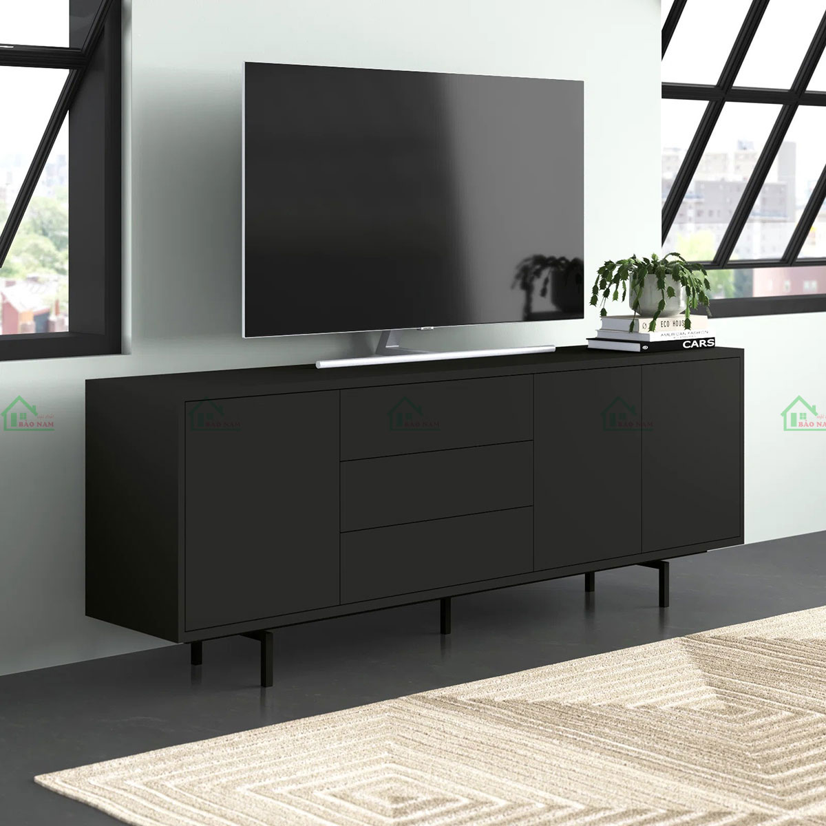 Mẫu Kệ Tivi MDF An Cường Hiện Đại Đẹp PK35