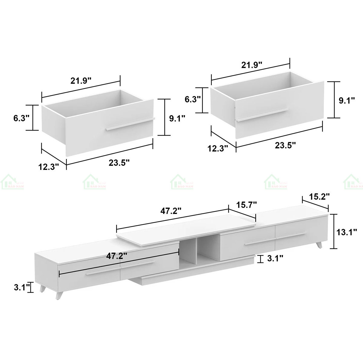 Mẫu Kệ Tivi Phòng Khách Gỗ Công Nghiệp Hiện Đại PK29