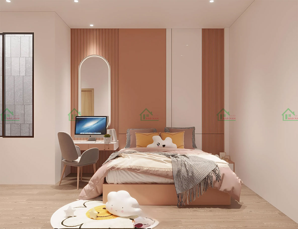 Mẫu Nội Thất Phòng Ngủ Đẹp, Hiện Đại Đa Năng Cho Bé PB25