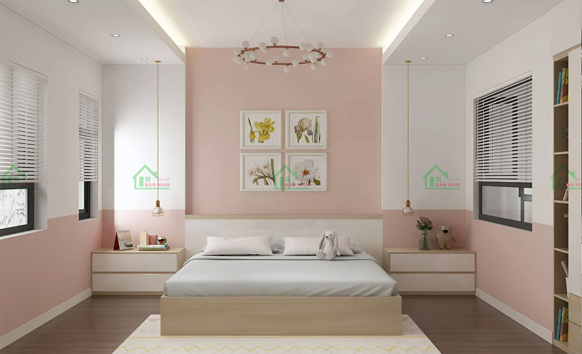 Mẫu Thiết Kế Nội Thất Phòng Ngủ Trẻ Em Đẹp Hiện Đại PB26