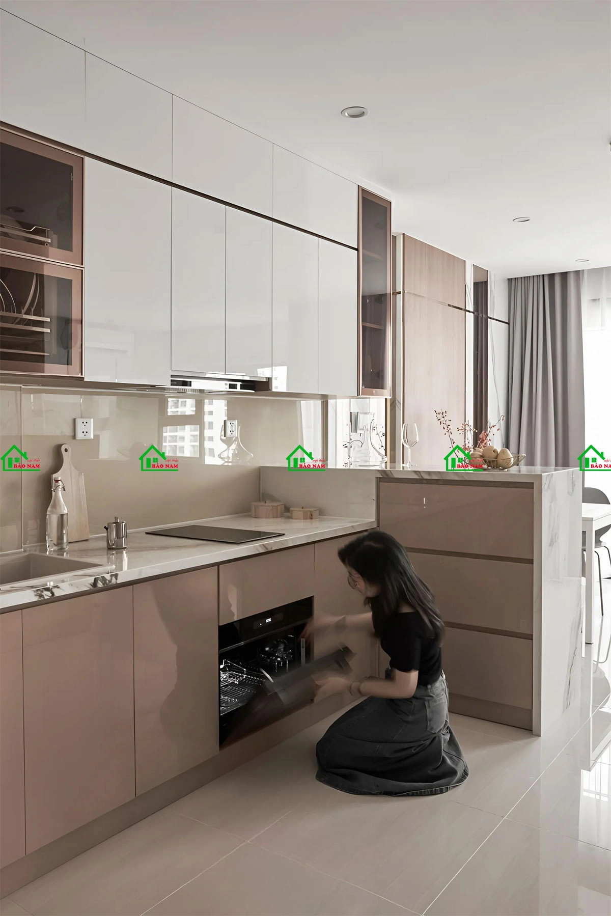Tủ bếp Acrylic là gì?