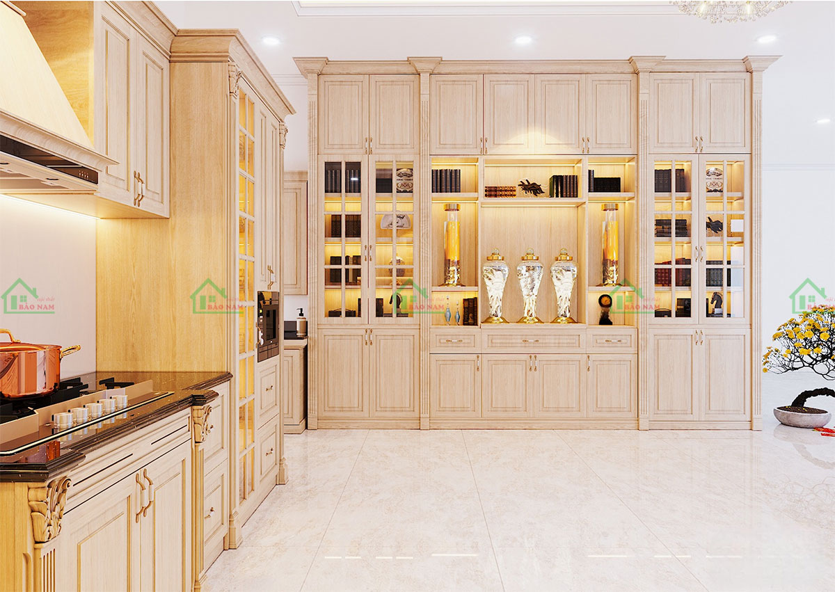 Sử dụng chất liệu gỗ tự nhiên cao cấp, mang lại vẻ đẹp bền vững và trang nhã