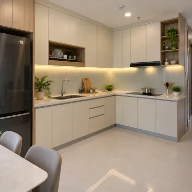 TỦ BẾP NHỰA ĐẸP TBN-22​​​​​​​
