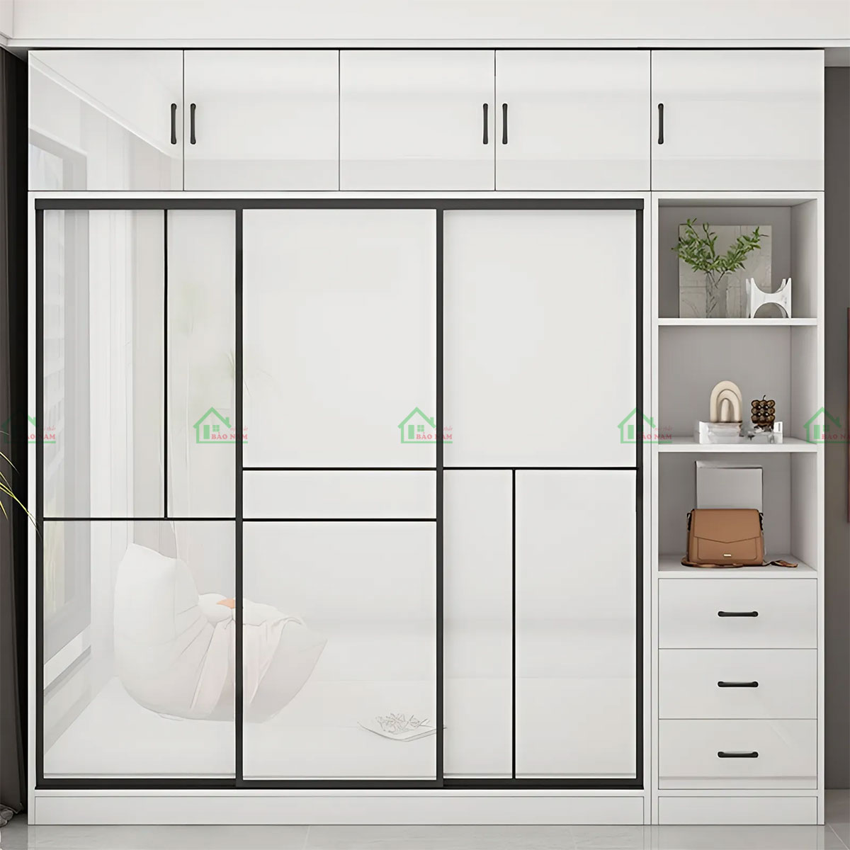  Mẫu Tủ Quần Áo 3 Cánh Lùa Đẹp Hiện Đại TAL07