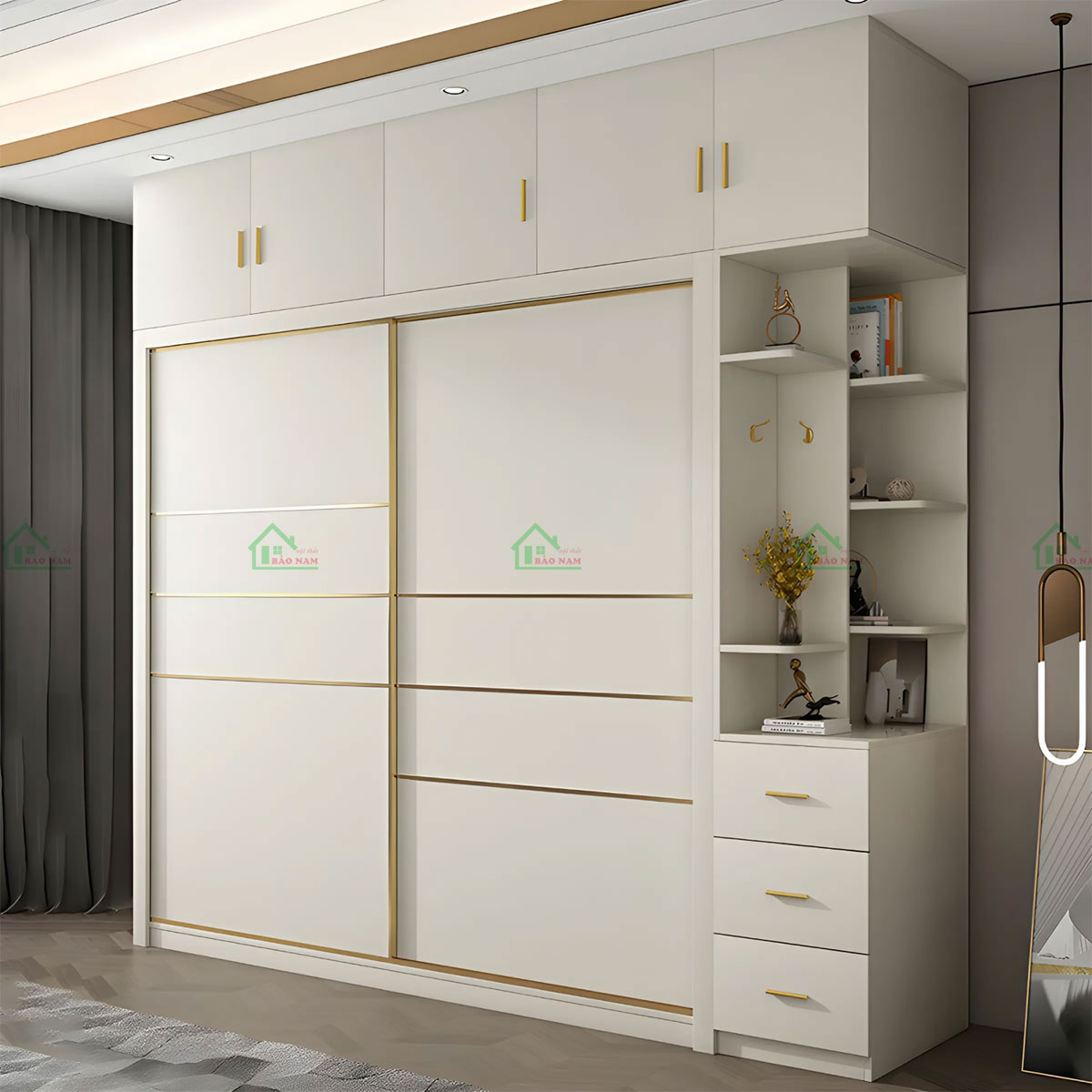 Mẫu Tủ Quần Áo Cửa Lùa Đẹp TAL22
