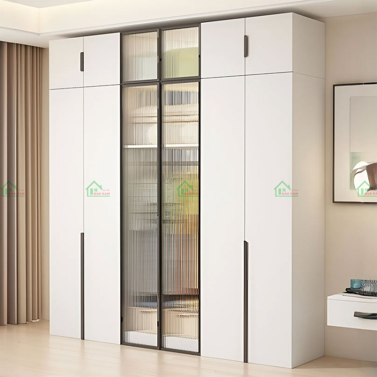 Kết hợp cánh kính cường lực để tạo điểm nhấn