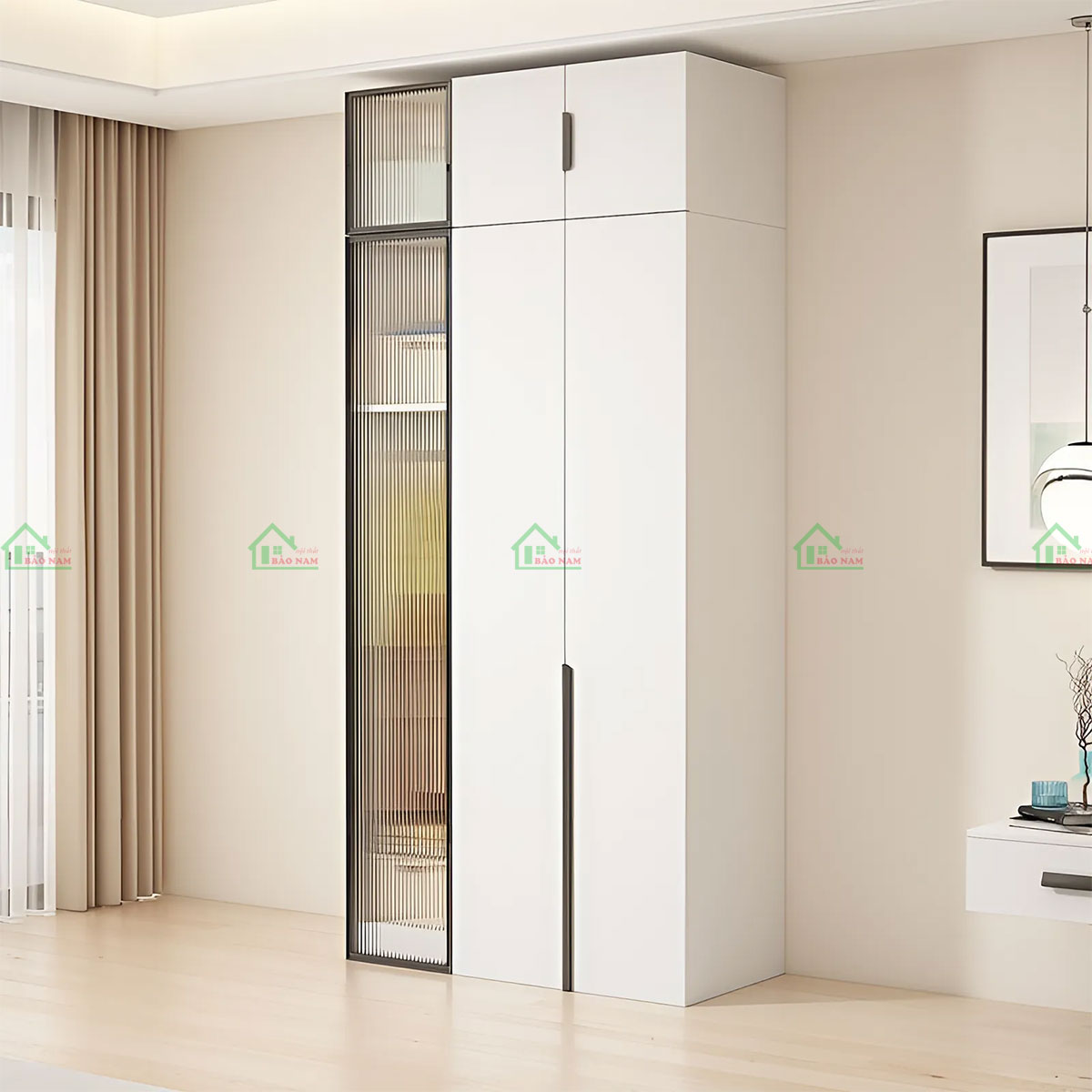 Thiết kế linh hoạt, có thể tùy chỉnh kích thước và bố trí phù hợp với diện tích phòng.