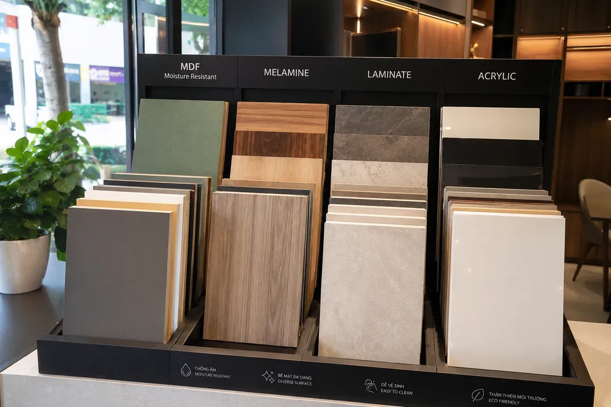 Lựa chọn vật liệu phù hợp giúp cân bằng giữa chi phí và độ bền.