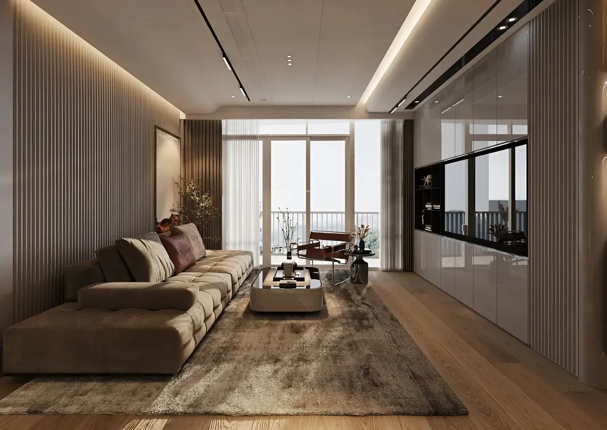 nội thất chung cư cao cấp laminate acrylic