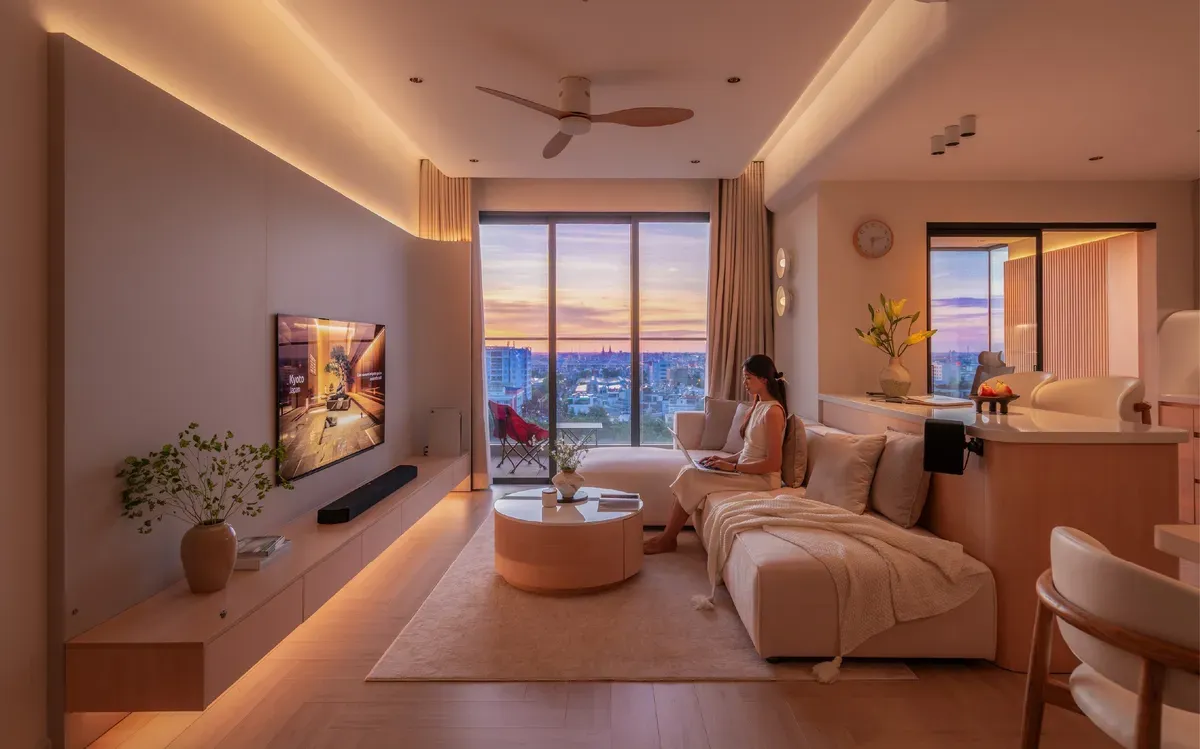 chi phí nội thất chung cư 2 phòng ngủ hiện đại