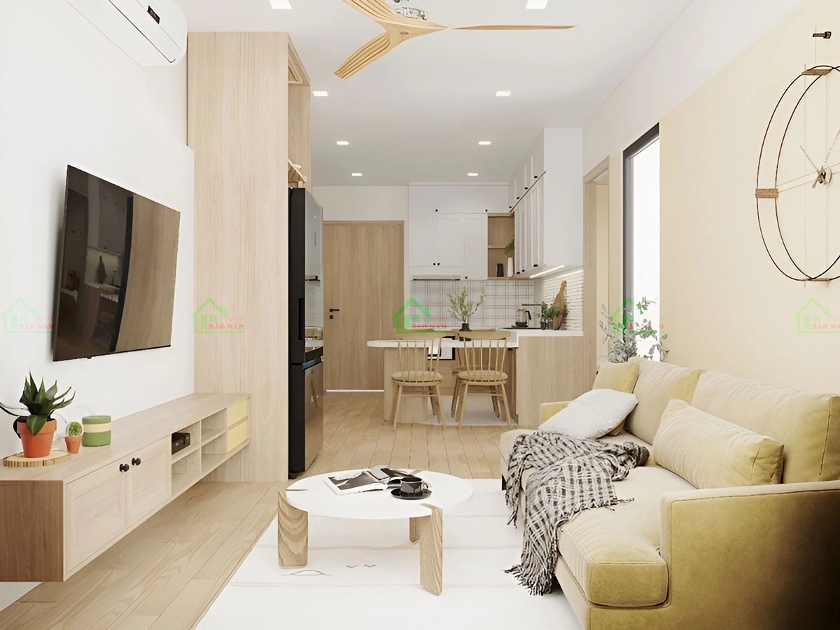 Khám phá sự lãng mạn của phong cách Vintage trong căn hộ 2 phòng ngủ