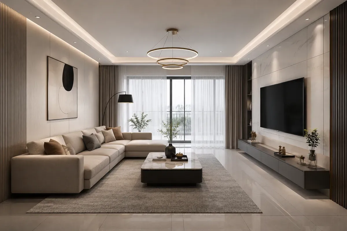 Nội thất phòng khách hiện đại giúp tối ưu công năng và tăng tính thẩm mỹ cho không gian sống