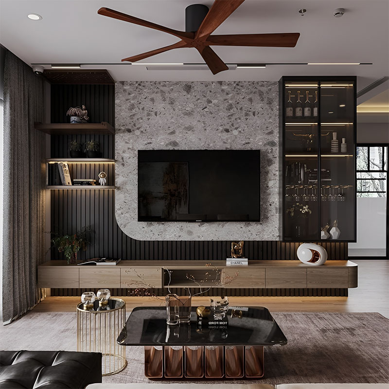Nội Thất Phòng Khách Hiện Đại PK16