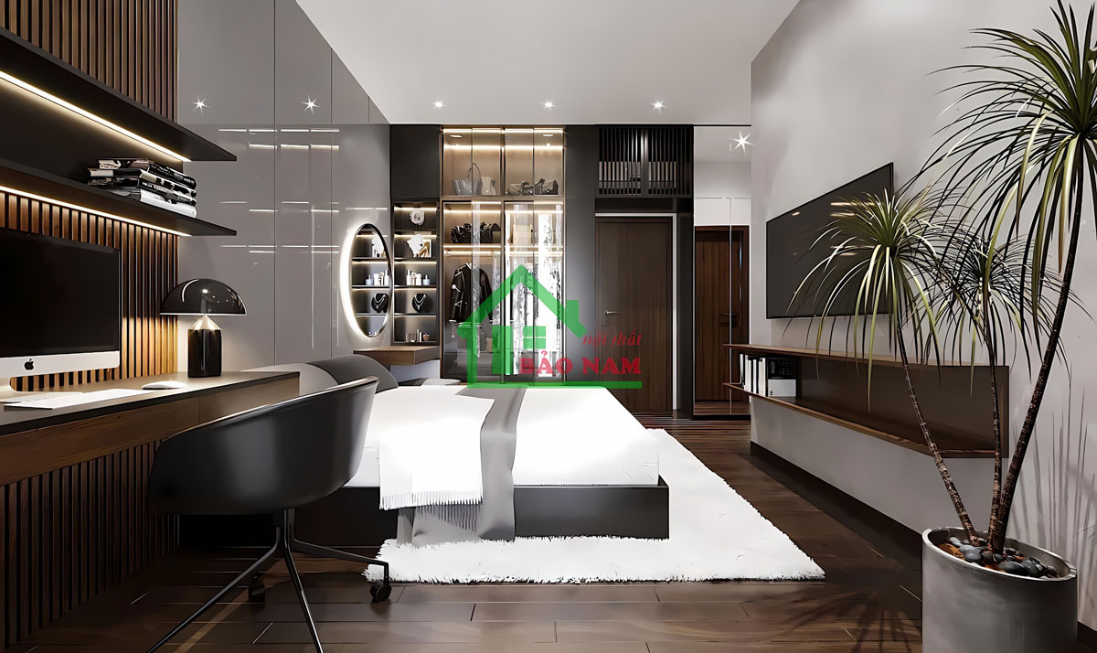 Thiết kế & sản xuất nội thất phòng ngủ đẹp hiện đại PN21 cao cấp