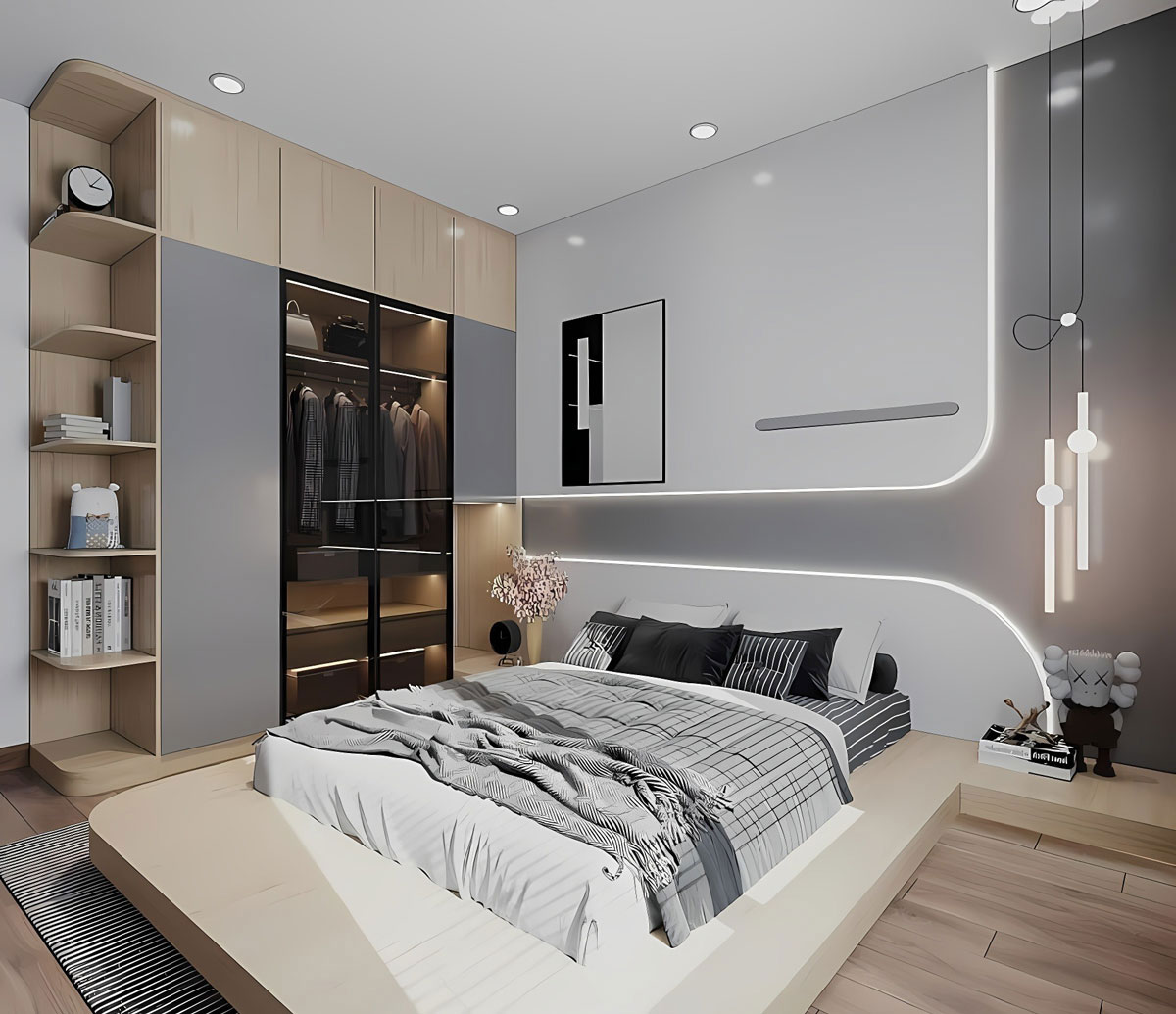 Mẫu Thiết Kế Nội Thất Phòng Ngủ Đẹp Hiện Đại PN31