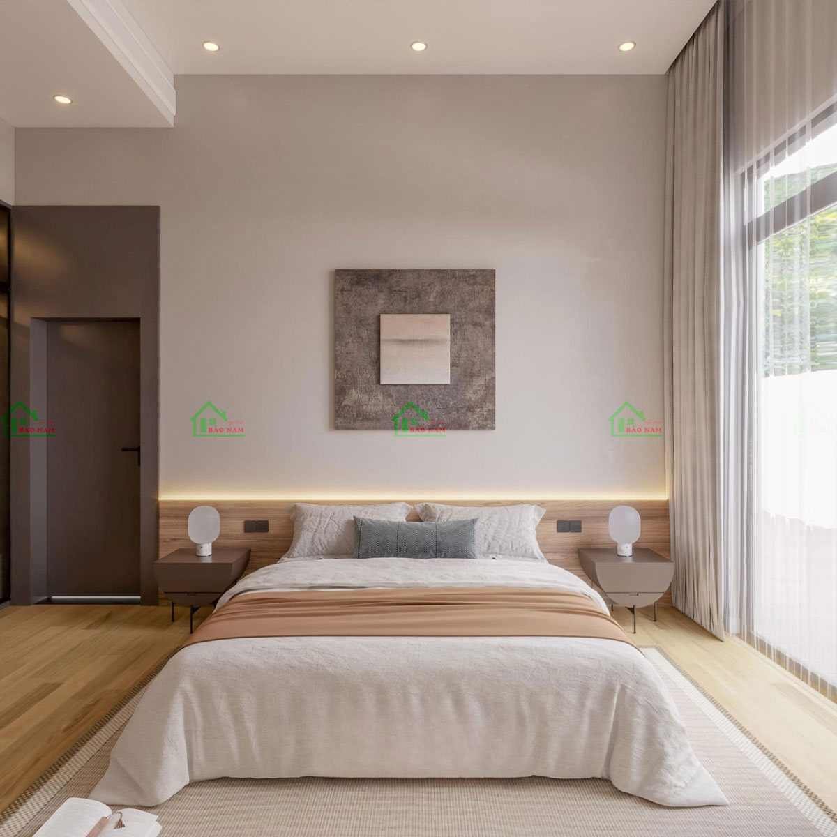 Mẫu Thiết Kế Nội Thất Phòng Ngủ Đẹp Hiện Đại PN32
