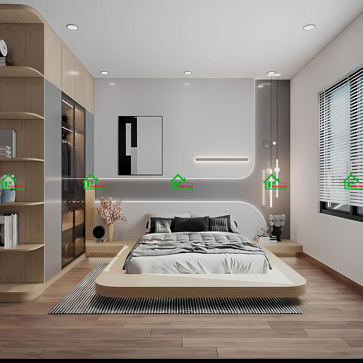 Mẫu Thiết Kế Nội Thất Phòng Ngủ Đẹp Hiện Đại PN44