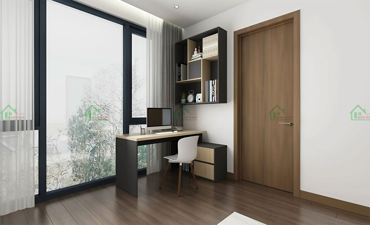 Các món đồ nội thất như giường, tủ, bàn trang điểm được thiết kế đa chức năng, có thể dễ dàng di chuyển và tái sắp xếp để thích ứng với nhu cầu sử dụng.