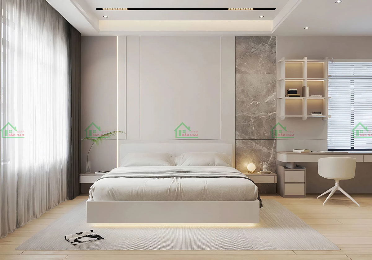 Nội Thất Phòng Ngủ Gỗ Công Nghiệp Hiện Đại PN57