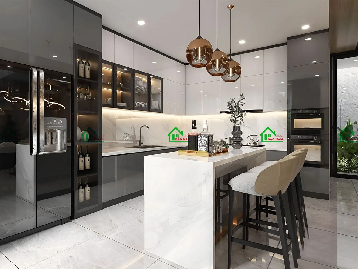 Thiết kế phòng bếp đẹp hiện đại