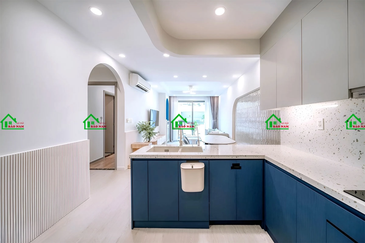 Mẫu tủ bếp đẹp hiện đại cho chung cư