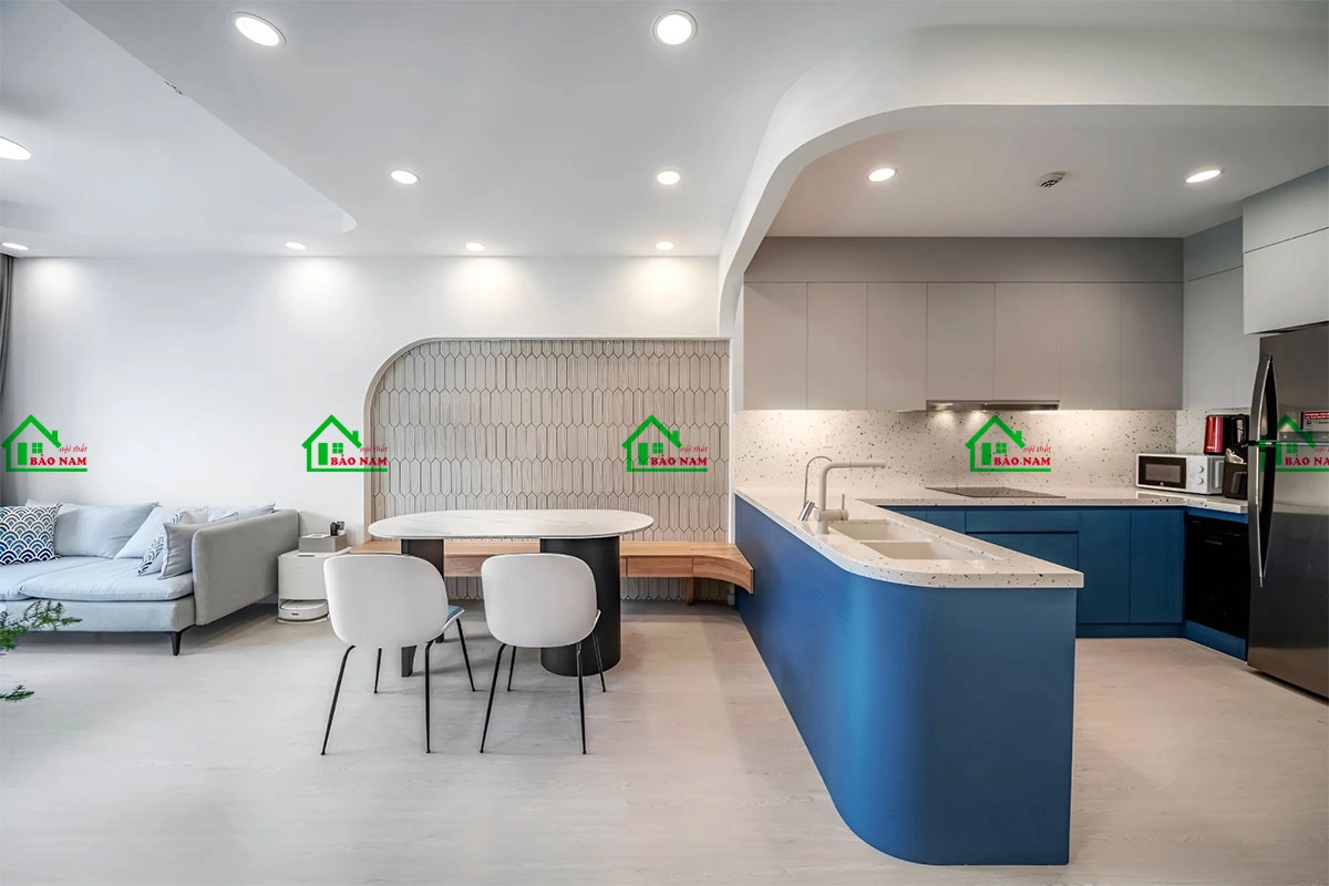 Mẫu tủ bếp đẹp hiện đại cho chung cư