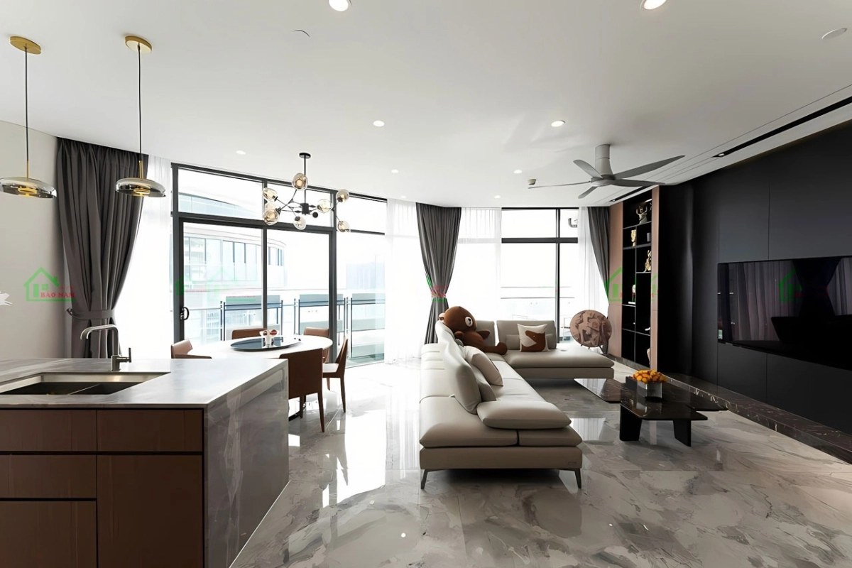 Ý tưởng trang trí nội thất phòng khách tối giản đầy tinh tế