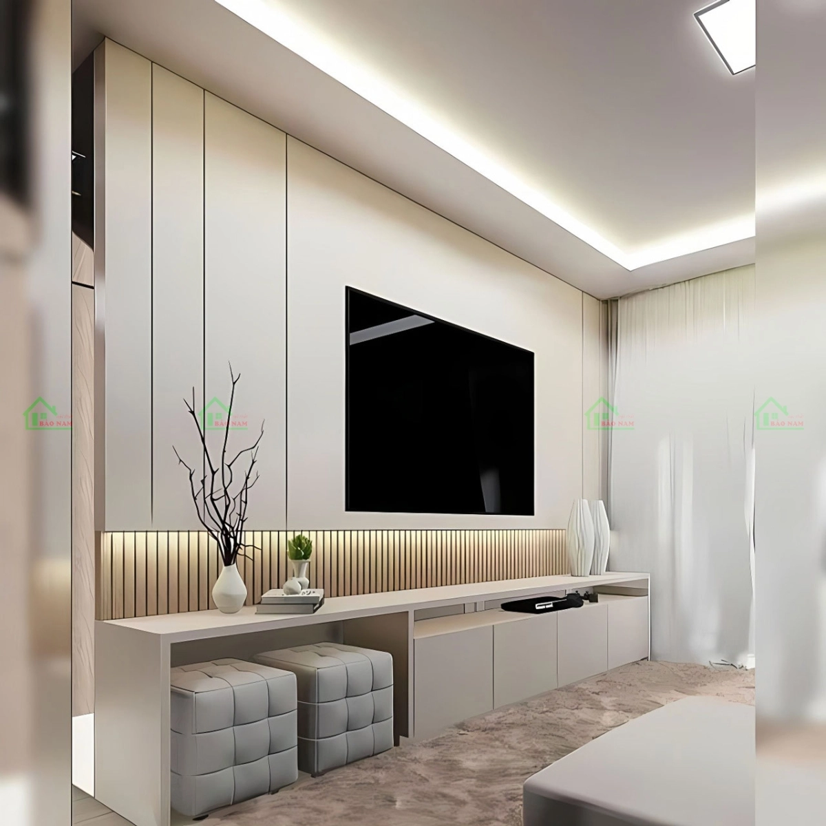 Thiết kế phòng khách theo phong cách Bắc Âu
