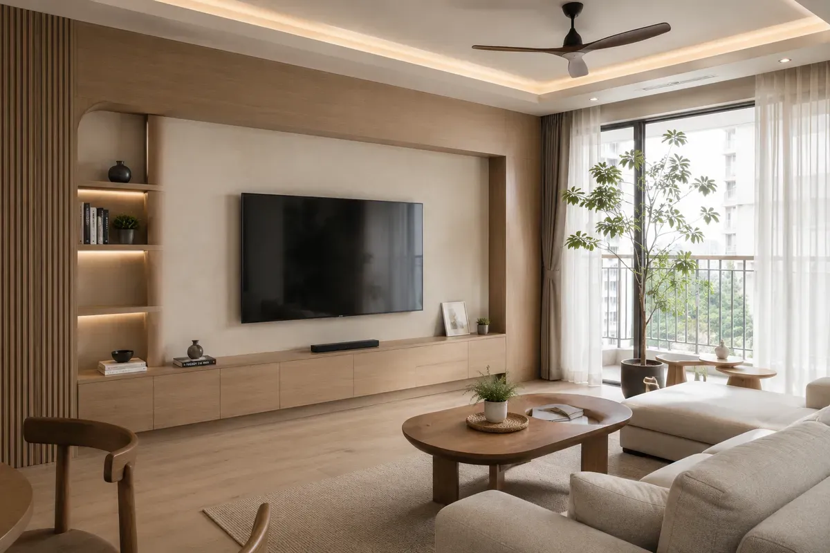 Phong cách Japandi mang đến không gian tối giản, ấm cúng và gần gũi với thiên nhiên.