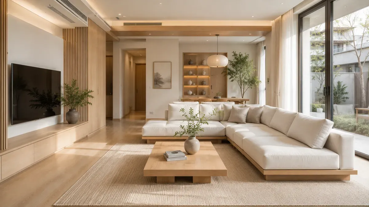 Phong cách Japandi kết hợp vẻ đẹp tối giản của Nhật Bản và sự ấm áp của Scandinavian.