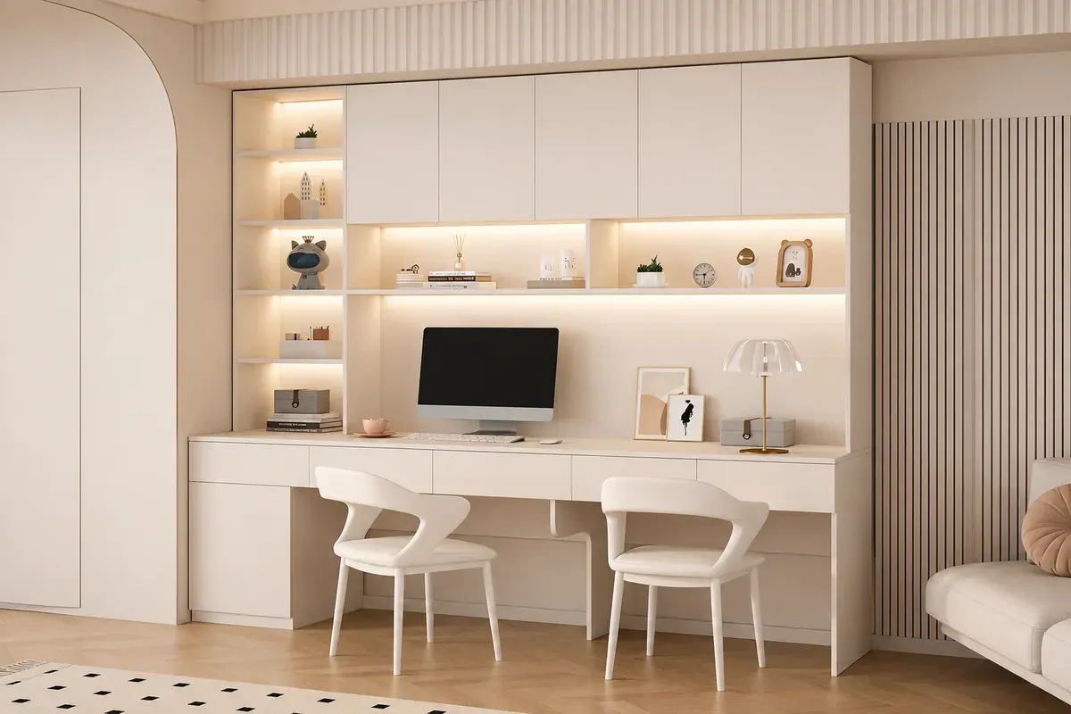 Không gian làm việc tại nhà hiện đại và tối giản