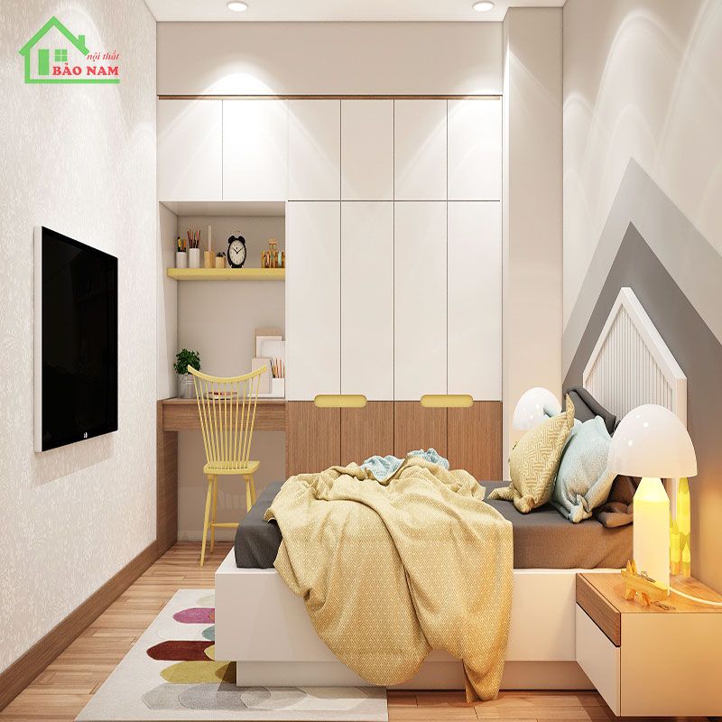 Thiết kế nội thất phòng bé