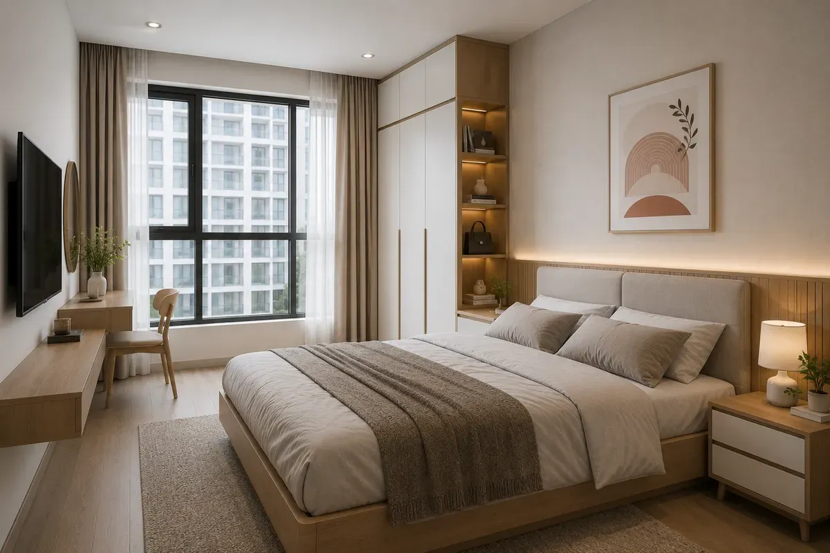 Thiết kế tối ưu diện tích cho căn hộ chung cư.