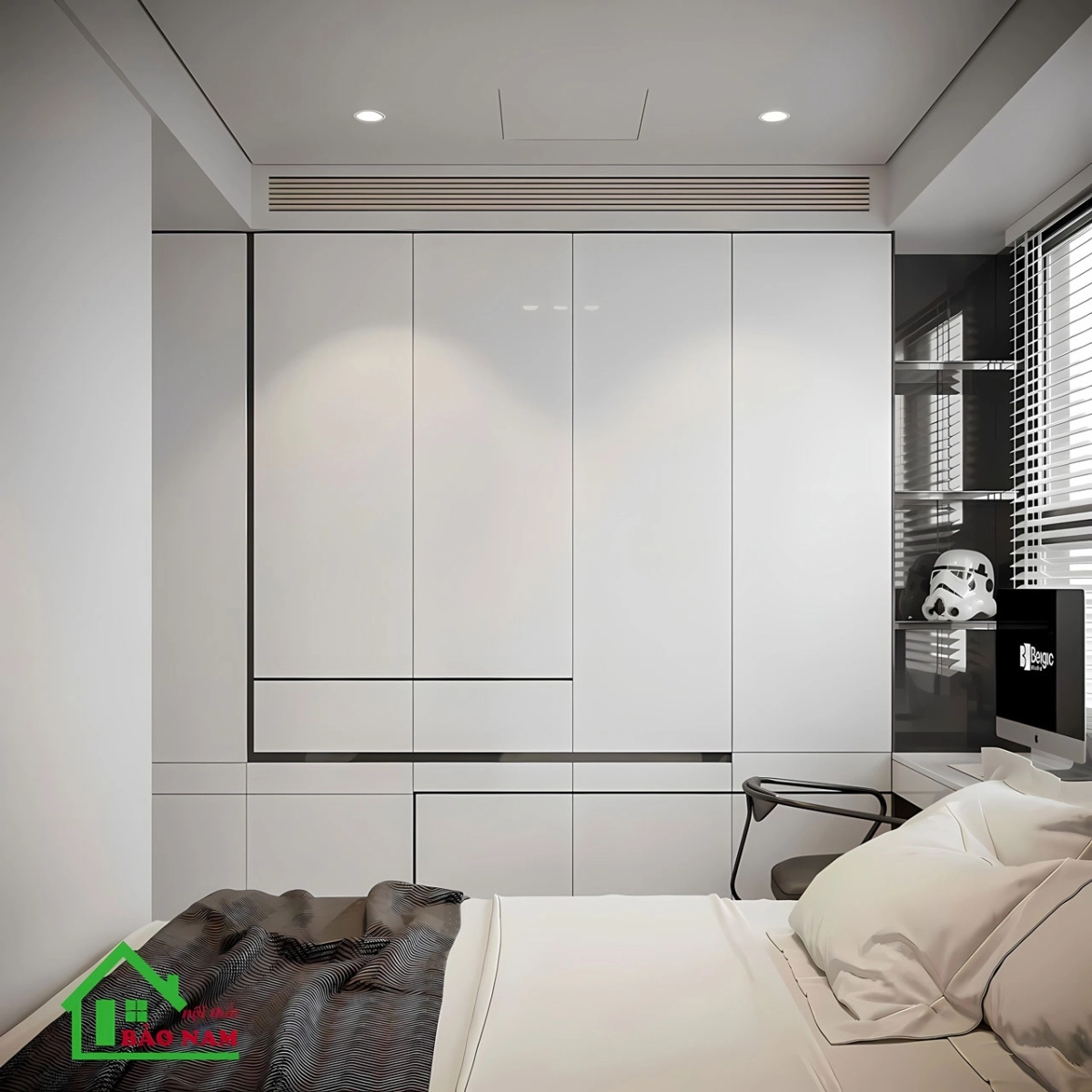 Thiết kế phòng ngủ đẹp hiện đại thông minh và tiện nghi