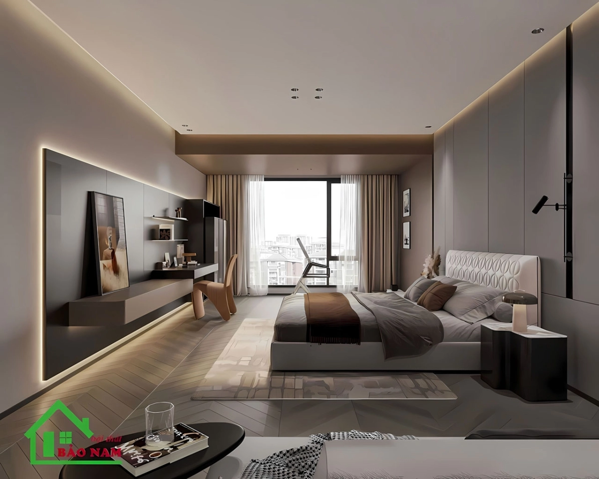 Phòng ngủ hiện đại với phong cách thiết kế tối giản