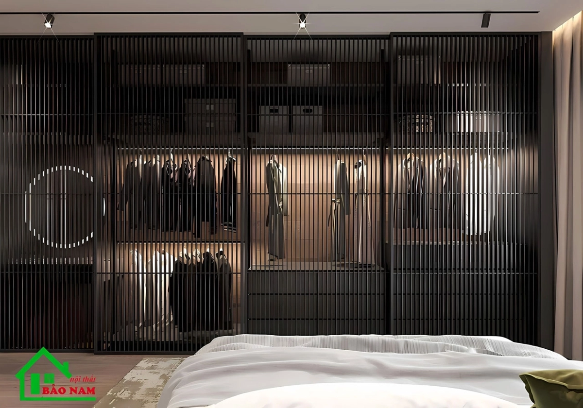 Thiết kế hiện đại kết hợp vật liệu cao cấp mang đến phòng ngủ cực chất