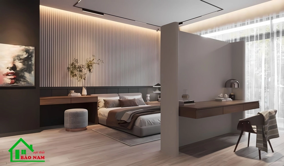 Thiết kế phòng ngủ đẹp với không gian rộng rãi và ánh sáng tự nhiên