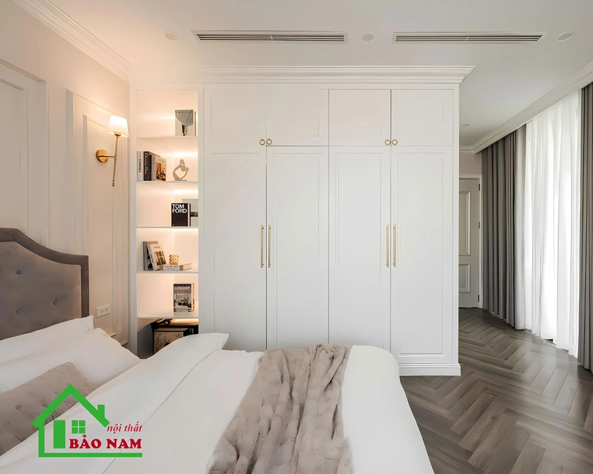 Mẫu phòng ngủ đẹp thiết kế tinh tế với phong cách Bắc âu