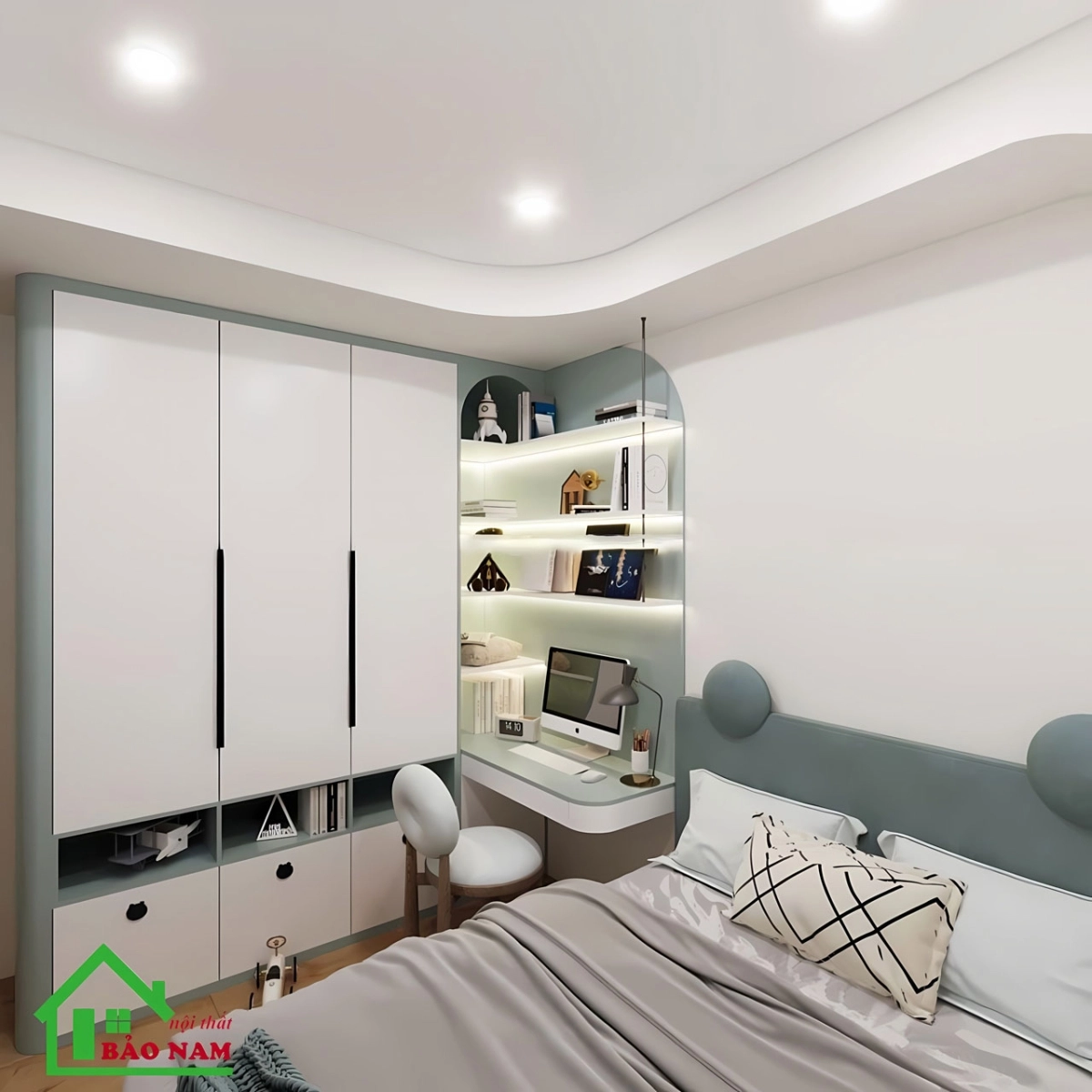 Kết hợp không gian chơi và nghỉ ngơi trong một không gian nhỏ