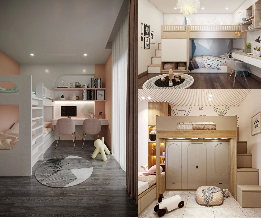 phòng ngủ loft thông minh với thiết kế đương đại