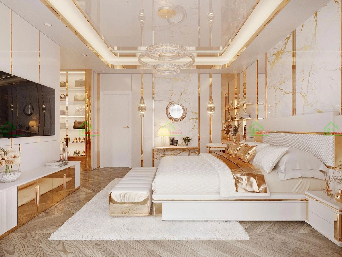 Phòng ngủ biệt thự luxury đẳng cấp