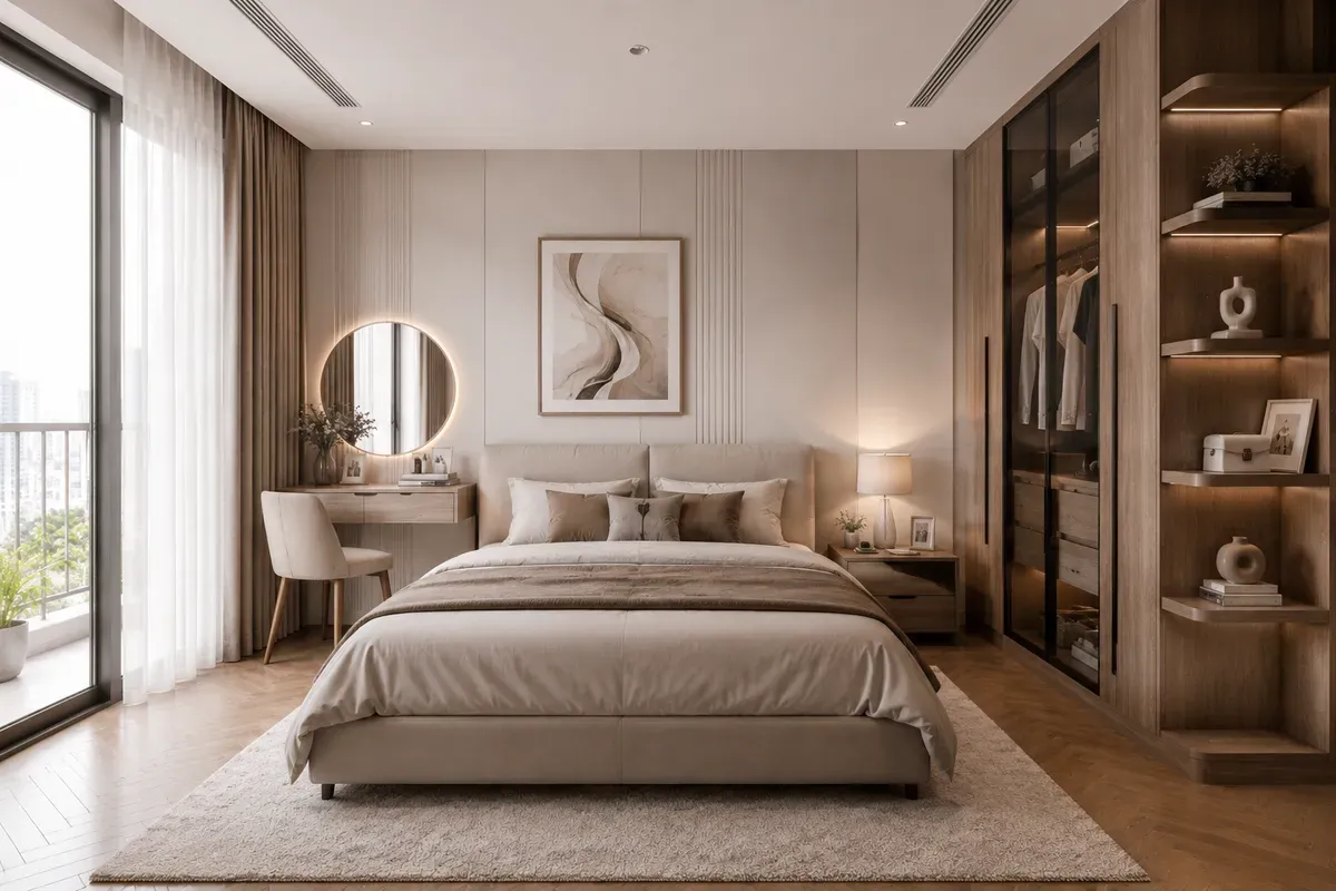 Phong cách hiện đại là lựa chọn phổ biến nhờ tính thẩm mỹ cao và tối ưu công năng sử dụng.