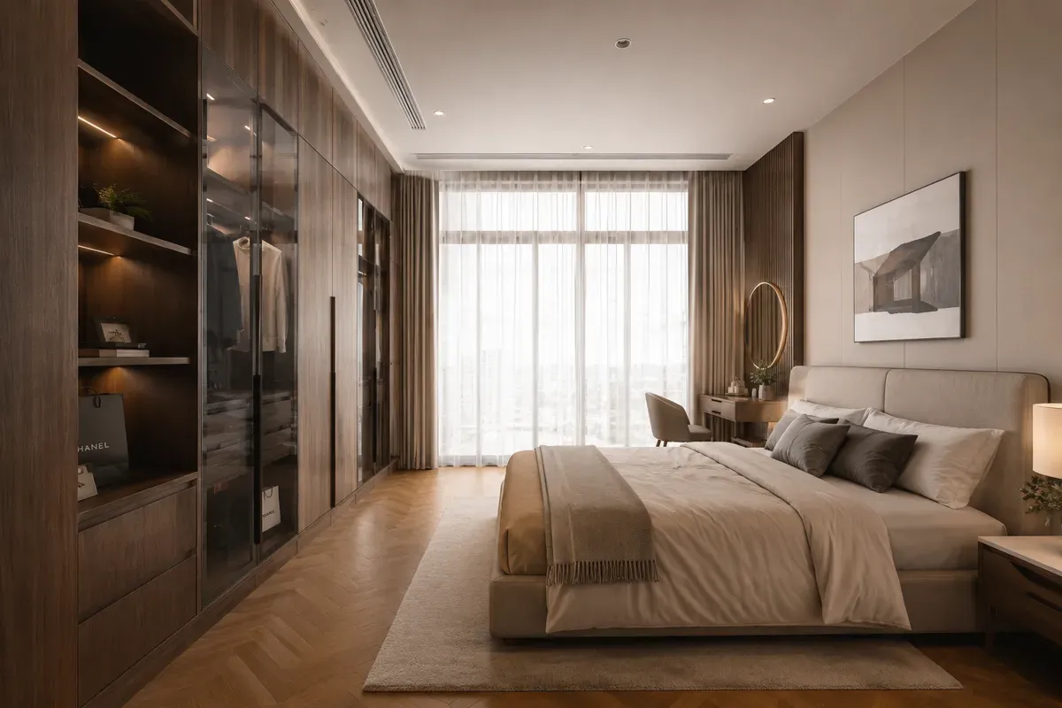 Thiết kế phòng ngủ hiện đại tối giản được nhiều gia đình lựa chọn