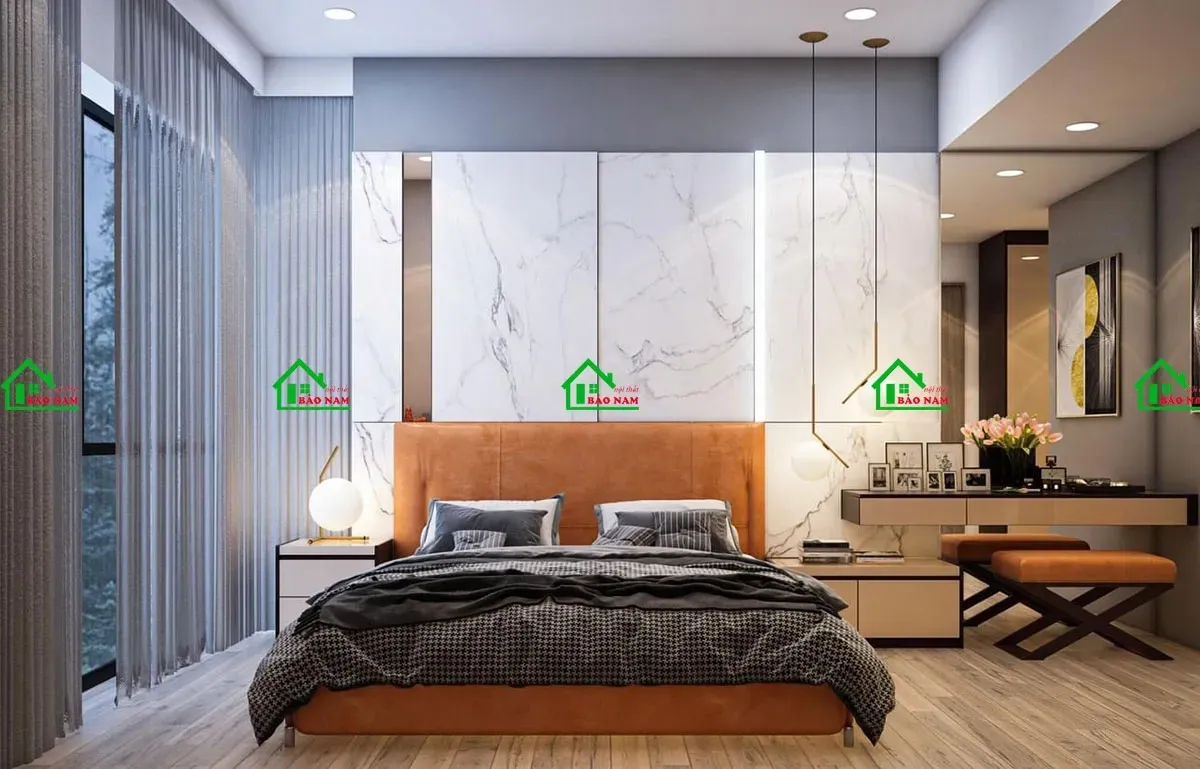 Không gian Luxury nổi bật với vật liệu cao cấp và ánh sáng tinh tế.