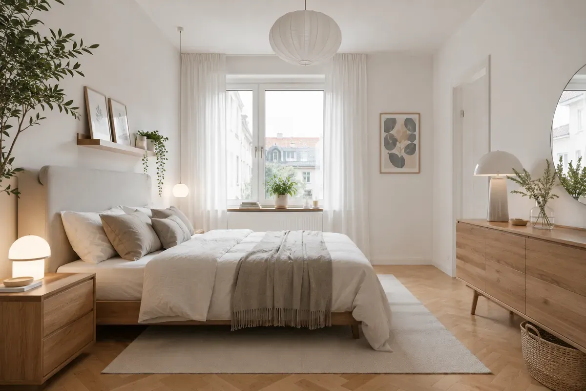 Phong cách Scandinavian mang đến không gian nhẹ nhàng, thoáng sáng và gần gũi thiên nhiên.