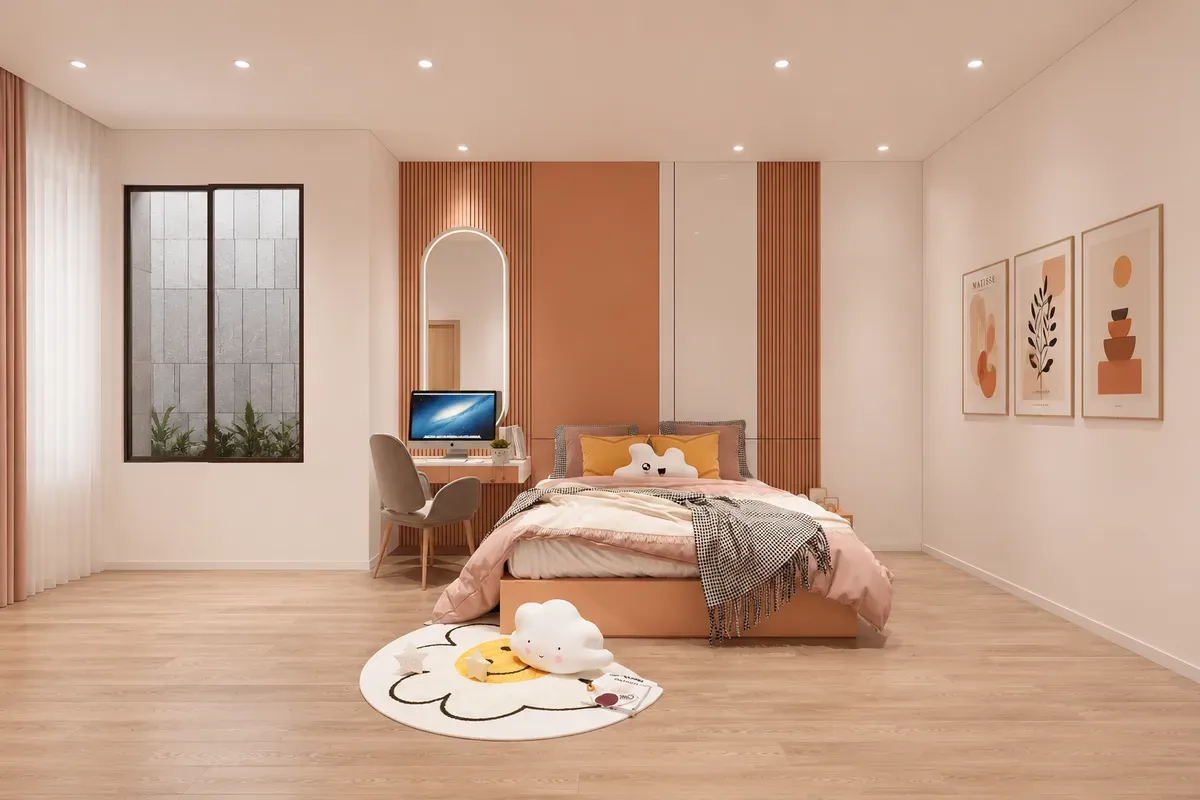 Thiết kế phòng ngủ trẻ em hiện đại và tối giản