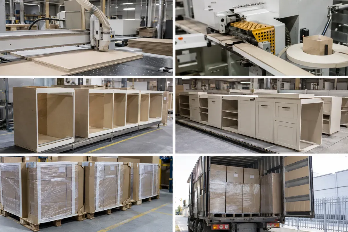 Quy trình sản xuất rõ ràng giúp đảm bảo chất lượng và tiến độ của công trình nội thất.