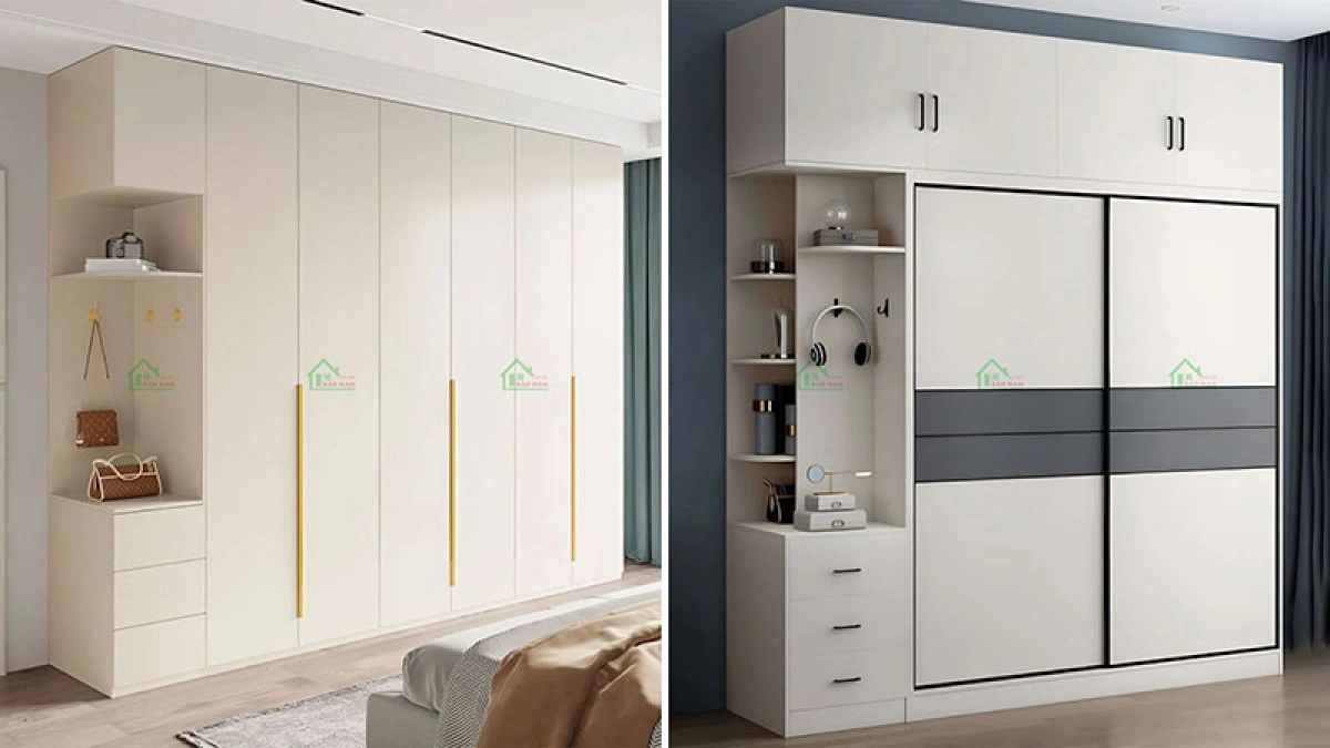 So sánh tủ quần áo cánh mở và cánh lùa – Nên chọn loại nào?